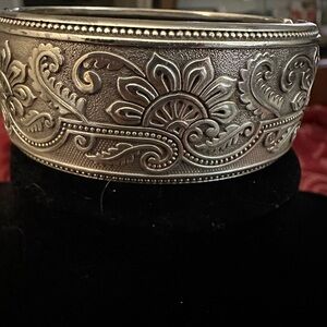 Brighton Intricate Silver Cuff Bracelet